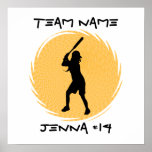 Softball Batter Poster posters