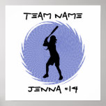 Softball Batter Poster posters