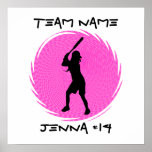 Softball Batter Poster posters