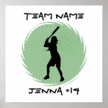 Softball Batter Poster