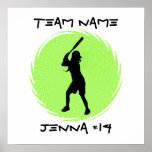 Softball Batter Poster posters