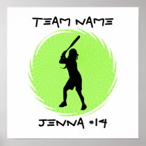 Softball Batter Poster
