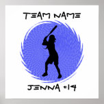 Softball Batter Poster posters