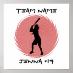 Softball Batter Poster posters