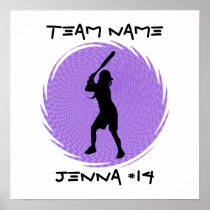 Softball Batter Poster