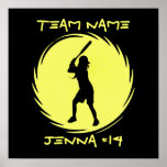 Softball Batter Poster posters