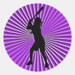 Softball Batter Sticker