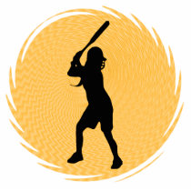 Softball Batter Wall Sculpture photo sculptures