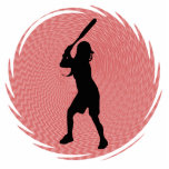 Softball Batter Wall Sculpture Acrylic Cut Out