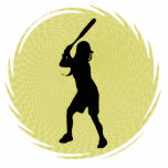 Softball Batter Wall Sculpture Photo Cut Out