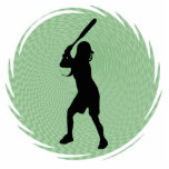Softball Batter Wall Sculpture Acrylic Cut Outs