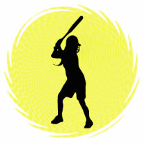 Softball Batter Wall Sculpture photo sculptures