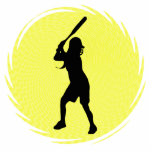 Softball Batter Wall Sculpture Photo Cutout