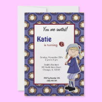 Softball Birthday Invitation