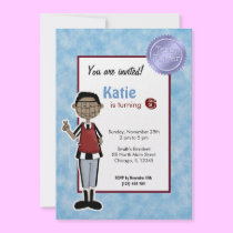 Softball Birthday Invitation