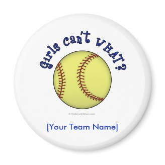 Softball-Blue Magnets