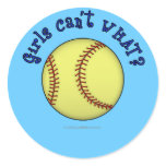 Softball-Blue Stickers