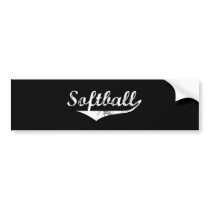 Softball bumper stickers by republicofsport Softball bumper stickers