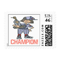 Softball Champion Postage Stamp