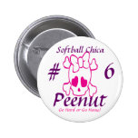 Softball Chica buttons