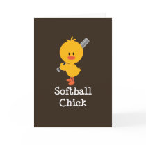 Softball Chick Greeting Card