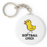 Softball Chick Keychain