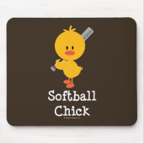 Softball Chick Mousepad