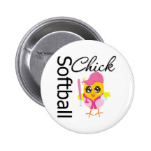 Softball Chick Pins