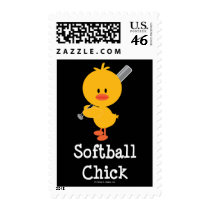 Softball Chick Stamps
