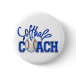 Softball Coach Pin