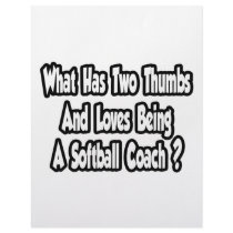 Softball Coach Joke...Two Thumbs Letterhead Design