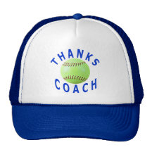 Softball Coach Thank You Gift Cap, Hat