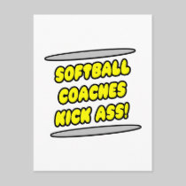 Softball Coaches Kick Ass! Post Cards