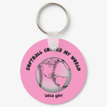 Softball Colors my World keychains by strongpointinc Softball Colors my World keychains