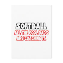 Softball...Cool Dads Post Card