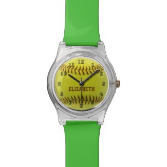Softball Custom Ball Watch