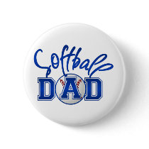 Softball Dad Pinback Button