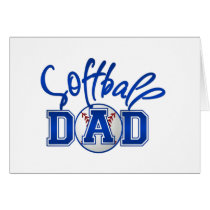Softball Dad Card