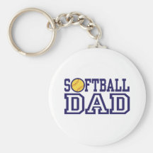 Softball Dad Key Chains