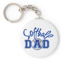 Softball Dad Key Chains