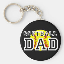 Softball Dad Keychains