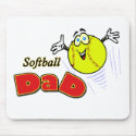 Softball Dad mousepads by softballgifts Softball Dad mousepads