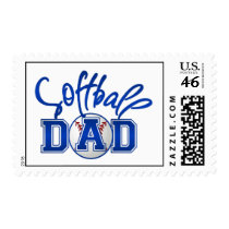 Softball Dad Stamp