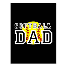 Softball Dad Postcard