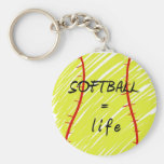 softball_equals_life keychain