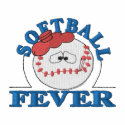 Softball Fever embroidered shirts by ZazzleEmbroidery Softball Fever embroidered shirts