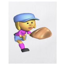 Softball Fielder Personalized Flyer