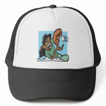 Softball Fielder Trucker Hats