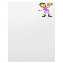 Softball Fielder Customized Letterhead