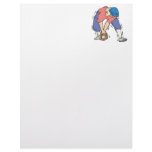 Softball Fielder Custom Letterhead